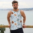 thumbnail image 6 of KLL Sea Turtle Print Men's Muscle Gym Workout Stringer Tank Tops Bodybuilding Fitness T-Shirts Tank Tops Men-X-Large, 6 of 7