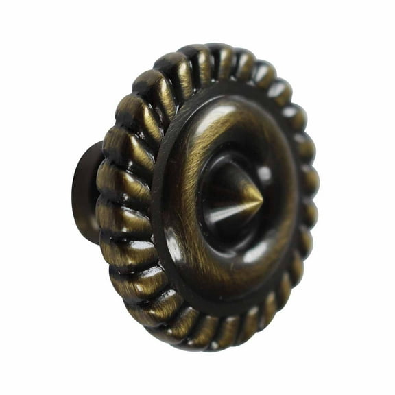 Antique Kitchen Cabinet Knob Brass 1 1/4" Dia Renovators Supply