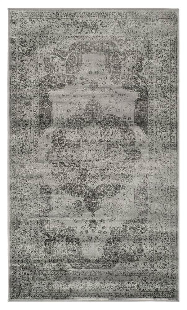 Small Rectangular Area Rug in Gray (5 ft. 3 in. L x 3 ft. 3 in. W