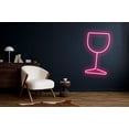 thumbnail image 4 of Glowneon Champagne Glass Neon Signs, Bar Pub Decor, 4 of 4