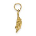 thumbnail image 2 of FJC Finejewelers 10k Yellow Gold Double Dolphins Jumping Left Polish Charm, 2 of 6