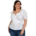 thumbnail image 2 of Blusa peplum Roman Fashion /Tallas Extras 0412 (Blanco) blanco 38 Roman Fashion BL-ELY-0412-BLANCO, 2 of 7