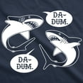 thumbnail image 2 of Womens Da-Dum Da-Dum Shark T Shirt Funny Summer Vacation Tee for Ladies Womens Graphic Tees, 2 of 9