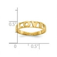 thumbnail image 3 of 10K Yellow Gold Polished LOVE Ring Band (SIZE 7), 3 of 4