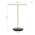 thumbnail image 4 of jifeng Jewellery Stand Hanging Organizer Marble Base Show Rack for Ears Black, 4 of 9
