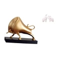 thumbnail image 1 of Escultura De Elefante Toro, Decoración De Mesa, Figura única De Animal, Estatua Abstracta De Buey, Adorno Para Decoración Del Hogar, Escritorio, Sala De Estar, Entrada, Dormitorio, Oficina, 1 of 8