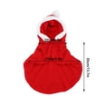 thumbnail image 2 of Fiudx Capa Navideña para Mascotas, Diseño de Árbol de Navidad de Forro Polar, Suave y Cómoda, Cálida para El Invierno, Ideal para Fiestas Navideñas, Ideal para Mascotas Pequeñas y Grandes, Disponible, 2 of 2