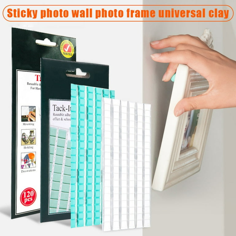 White & Blu Tack Sticky Adhesive Removable Reusable DIY Craft Fix Art  Repair E5