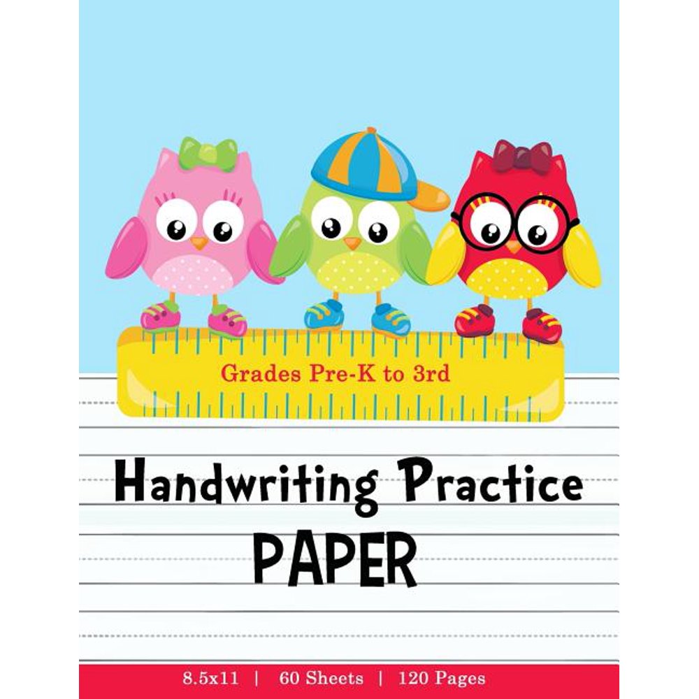 Handwriting Practice Paper: Blank Handwriting Paper for Preschool