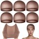 thumbnail image 2 of Gorros Elásticos para Peluca, Red Ultrafina para Peluca, Diadema para Mujer con Forro de , Redecilla Cerrada, Color Café., 2 of 8