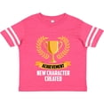thumbnail image 3 of Inktastic achievement unlocked new character created white text Boys or Girls Toddler T-Shirt, 3 of 5