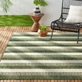 thumbnail image 2 of Nicole Miller New York Patio Country Charlotte Modern Striped Indoor/Outdoor Area Rug, Light Green/Ivory , 5'2"x7'2", 2 of 9