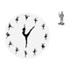 thumbnail image 1 of Reloj de pared con diseño de caballero bailarina, estatua de bailarina de ballet, escultura silenciosa, adorno decorativo creativo para cocina, oficin, 1 of 8