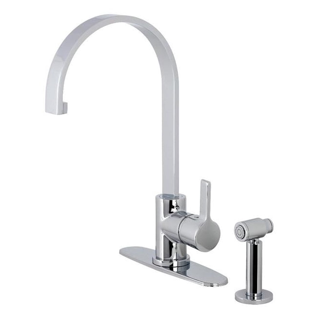 Kingston Brass LS8711CTLBS Continental Kitchen Faucet, Polished Chrome
