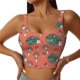thumbnail image 1 of Fotbe Hedgehog Mushroom Sujetador Deportivo Largo sin Aros para Mujer con Almohadillas y Soporte Medio, Transpirable y Absorbente, Camiseta Tipo Chaleco o Tank Top-Small, 1 of 8