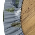 thumbnail image 5 of Ambesonne Nature Fitted Round Tablecloth, Forest Mountain Landscape, 45"- 56" Diameter, Slate Blue and Reseda Green, 5 of 5