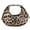 Khaki, variant on BadPiggies Women Hobo Bag Leopard Print Mini Crescent Handbag Vintage PU Leather Purse - Khaki