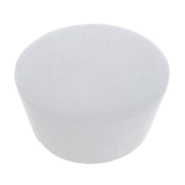 Funda de sofá elástica para dormitorio con base elástica antideslizante, reposapiés lavable, Blanco
