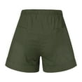 thumbnail image 7 of Summer SAVlNGS C1earance! Zanvin Shorts for Women Casual Elastic Waist Shorts with Pockets Comfy Drawstring Splice Loose Pants, Green, XXXXXL, 7 of 7