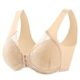 thumbnail image 1 of AWZXDE Women Fashion Lace Bra Push Up Comfort Breathable For Back Support Side Gather And Lift Beige, 1 of 9