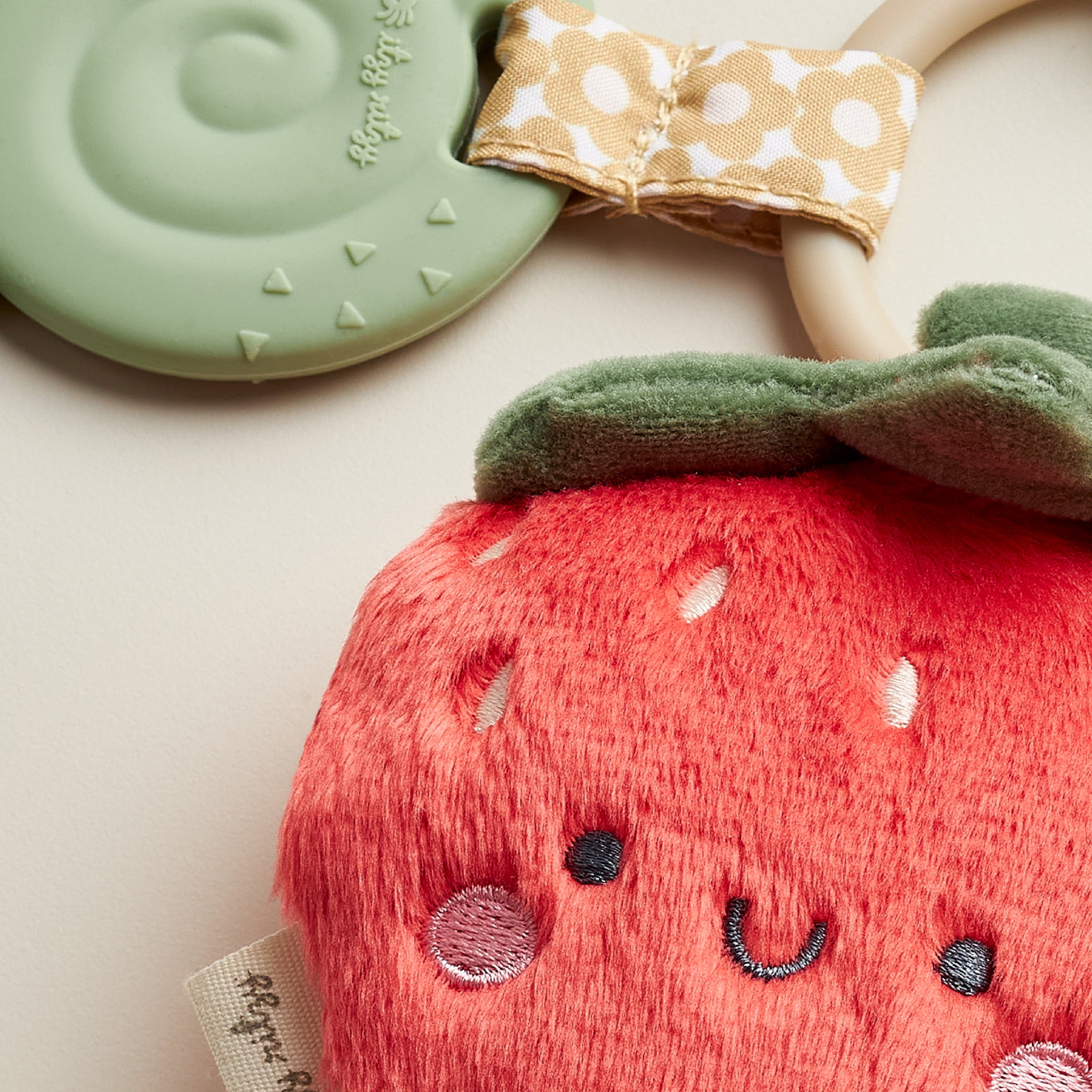 Itzy Ritzy Itzy Pal Strawberry Infant Toy and Teether