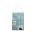 thumbnail image 2 of Wall Closet Hanging Bag Wall Hanging Storage Bag Organizer Multifunction Shelves Large Over The Door Storage Pouch for Living Room, Office Green, 2 of 8