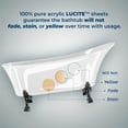 thumbnail image 3 of 62" Streamline N1020BL-IN-ORB Clawfoot Tub and Tray With Internal Drain, 3 of 8