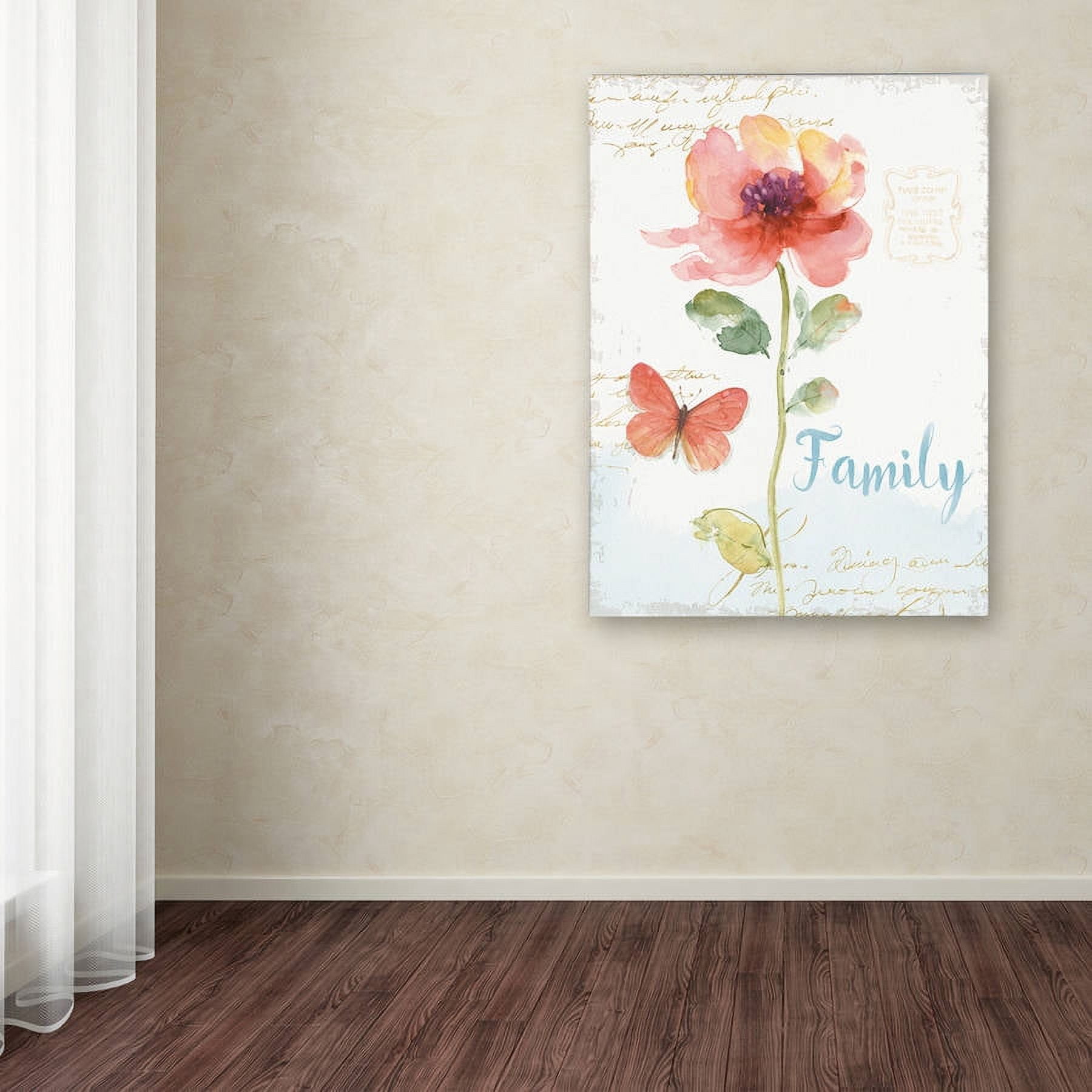 Trademark Fine Art "Rainbow Seeds Floral IX Family" Canvas Art by Lisa Audit