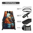 thumbnail image 4 of Honeii Colorful Travel Luggage Gear Print Backpack for School,15.6 inch Laptop Back Pack for High School and College Students, Waterproof Computer Bookbag-One Size, 4 of 6