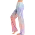 thumbnail image 4 of Mens Tie Dye Pajama Pants Big & Tall Sleep Lounge Pants Drawstring Soft Pjs Bottoms with Pockets Pink, M, 4 of 6