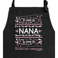 thumbnail image 2 of ThisWear It's a Nana Thing You Wouldn't Understand Apron for Kitchen Two Pocket Apron Black, 2 of 7