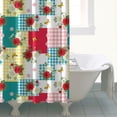 thumbnail image 4 of Pioneer Flower Floral Print Pattern Shower Curtain 72"x84", Bathroom Decorative Shower Curtain Set with 12 Hooks, Waterproof Washable, 4 of 6