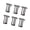 Silver, variant on NEXAVKPR 6pack Modern Aluminum Bed Frame Risers Heavy Duty Adjustable Furniture Leg