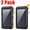 Black+Orange, variant on Solar Charger Power Bank 30000mAh, Dual USB Fast Charging, Portable Solar Panel with LED Flashlight, Emergency External Battery for Hiking, Christmas Gift