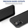 thumbnail image 4 of Allytechgroup Compatible for Apple iPhone 13 Pro Max, Rugged Shockproof Military Grade Protection Dual Layers Hard PC TPU Phone Case for iPhone 13 Pro Max, Black, 4 of 5