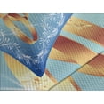 thumbnail image 4 of Ambesonne Blue Quilted Bedspread Set 3 Pcs, Ornament Frame Doves Rings, King Size, Blue White Pale Caramel, 4 of 5