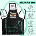 thumbnail image 2 of Funny Cookie Baking Aprons for Women, Cookie Dealer, Adjustable Cooking Black Kitchen Aprons with Pockets, Bake Lover Gifts, Housewarming New Home Gifts for Hostess Mom Wife Sister Friend, 2 of 6