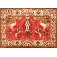 thumbnail image 1 of Ahgly Company Indoor Rectangle Animal Orange Traditional Area Rugs, 6' x 9', 1 of 1
