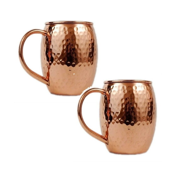 2Pack Mule Cup 304 Stainless Steel With Copper Finish Glass Glass&Bottle Home Decor