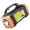 Gold, variant on Portable Solar Flashlight, Czzoypi Rechargeable Emergency LED Light, Multi-Function Red Blue Flashing Cob Searchlight for Outdoor Camping Hiking, Silver