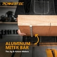 thumbnail image 5 of POWERTEC 4PK 24" Miter Bar for any Standard 3/4" x 3/8" Miter Slot, Crosscut Sled for Table Saw, Router Table, Band Saw, 71519-P4, 5 of 7