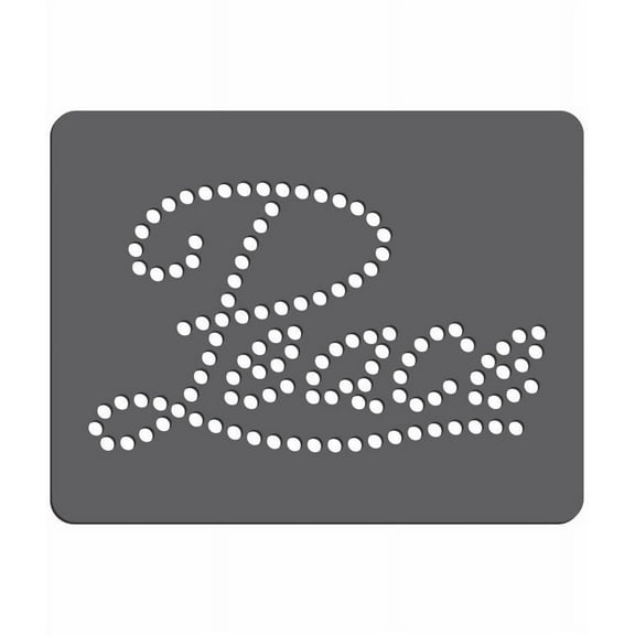 Magnetic Rhinestone Template(s) - EXPRESSION - PEACE 5"