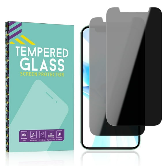 NIFFPD 2 Pack Privacy Screen Protector for iPhone 12 Mini 5.4", 9H Hardness Anti Scratch No Bubble Easy Install