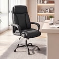 thumbnail image 3 of Costway 400 LBS Big & Tall Leather Office Chair Adjustable High Back Task Chair, 3 of 10
