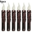 thumbnail image 2 of 6PCS Halloween LED Candle Creative Electric Flameless Candle Taper Candle Light, 2 of 7