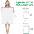 thumbnail image 2 of PLUHKN-8 Gallon Trash Bags Drawstring, 45 Count Pre-separated Medium Garbage Bags, 0.8mil HDPE Strong Tall Kitchen Trash Bag,30 Liter Thick Plastic Trash Can Liners for Home Kitchen Bathroom, 2 of 4