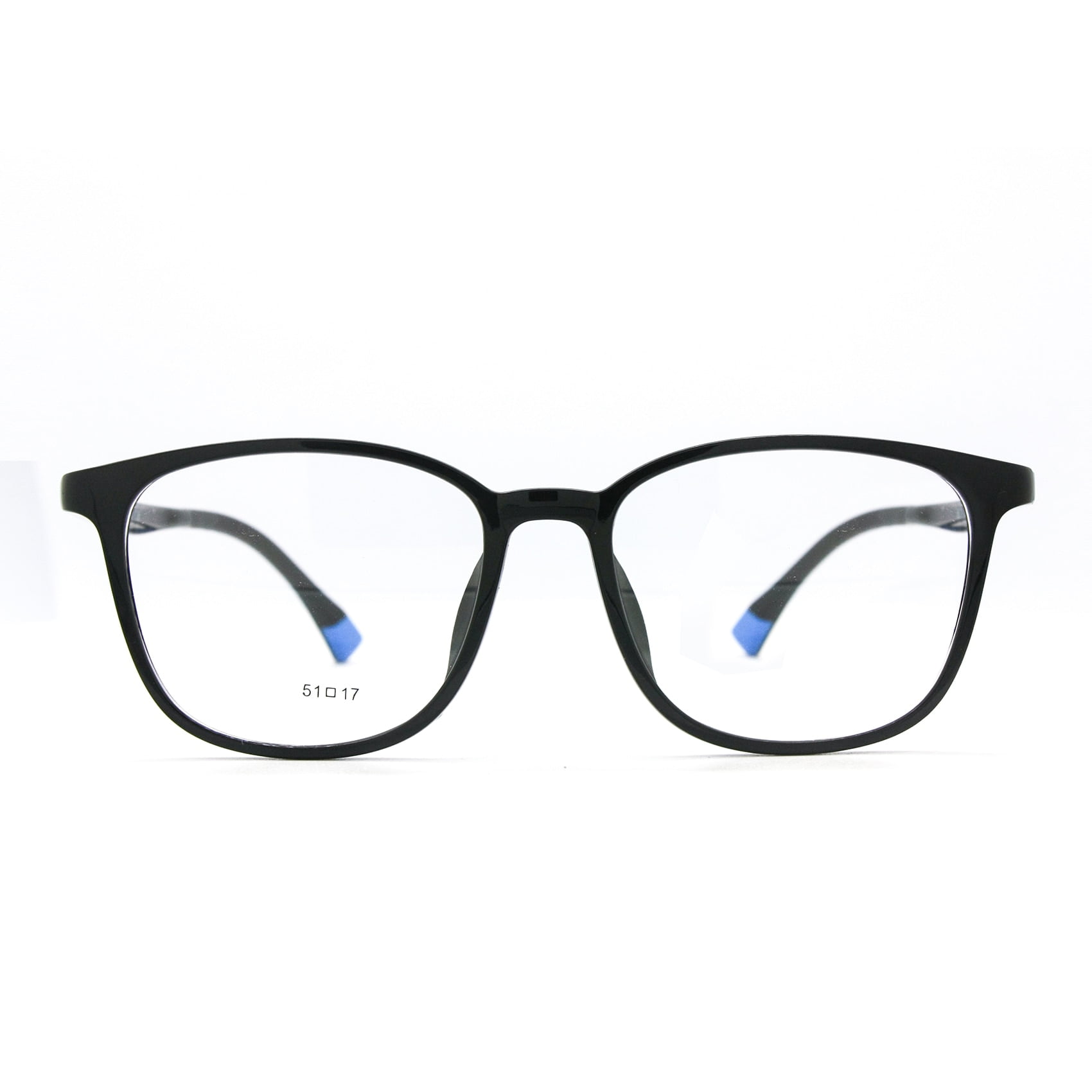 Teens Optical Glasses Plastic Rectangular Big Frame Spring Hinge Size