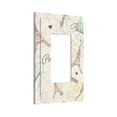 thumbnail image 3 of Eifel Tower Paris Flower Vintage Light Switch Cover Decorator Single Gang Wall Plate 1-Gang Receptacle Outlet Decor, 3 of 7