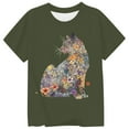 thumbnail image 4 of ibiyuan Girls T Shirts Size 7 Casual Short Sleeve Girls Shirts Crew Neck Heart Bow Girls Tops Size 6 Basic Tees Cute Little Kids Casual Clothes,12-13 Years, 4 of 4