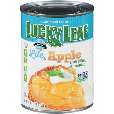 (3 Pack) Lucky Leaf Lite Apple Fruit Filling & Topping 20 oz